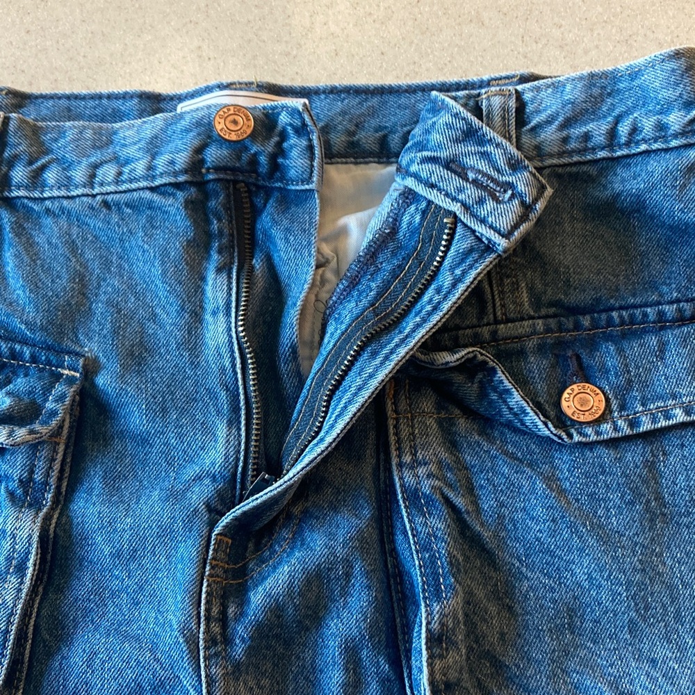 Gap Classic Blue Denim Mini Skirt Women Size 30 / 10 - Picture 6 of 9